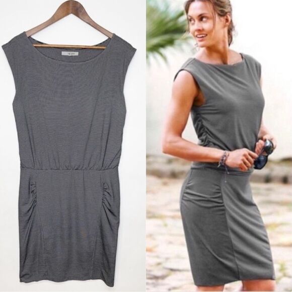 Athleta Westwood Striped Sleeveless Dress Medium - Picture 2 of 11